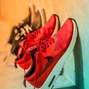 Red Statement Sneakers